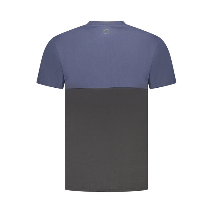 Blue Cotton Men T-Shirt