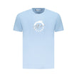 Light Blue Cotton Men T-Shirt