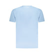 Light Blue Cotton Men T-Shirt
