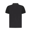 Black Cotton Men Polo Shirt