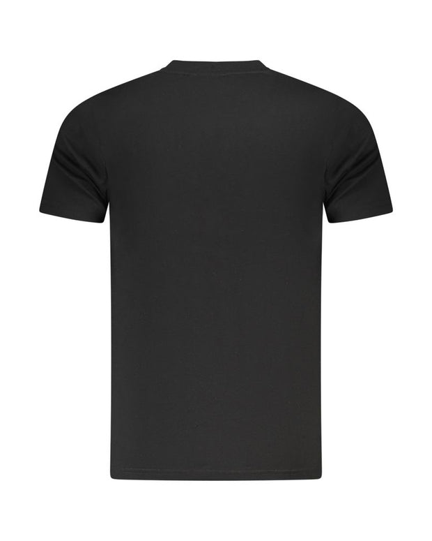 Black Cotton Men T-Shirt
