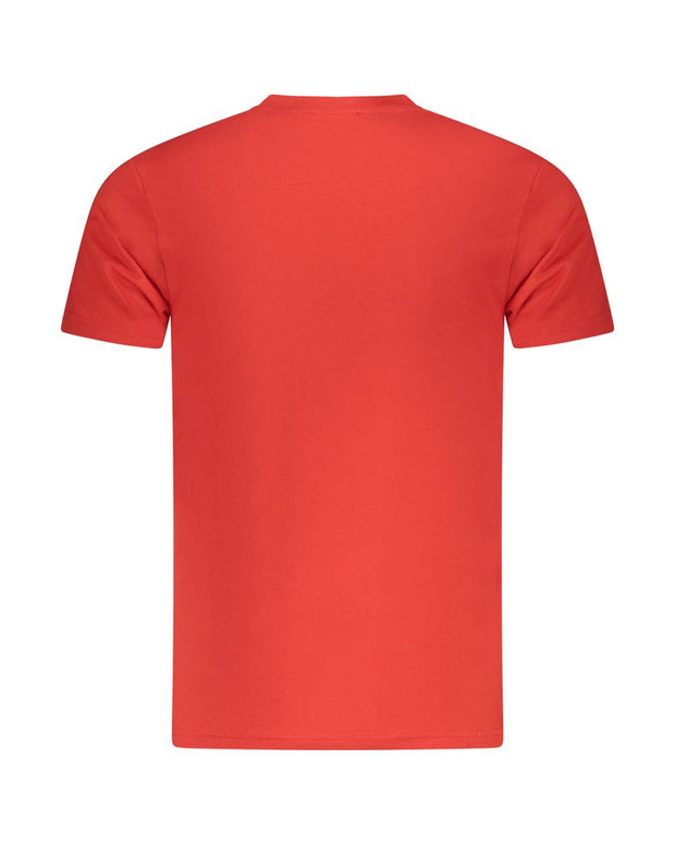 Red Cotton Men T-Shirt