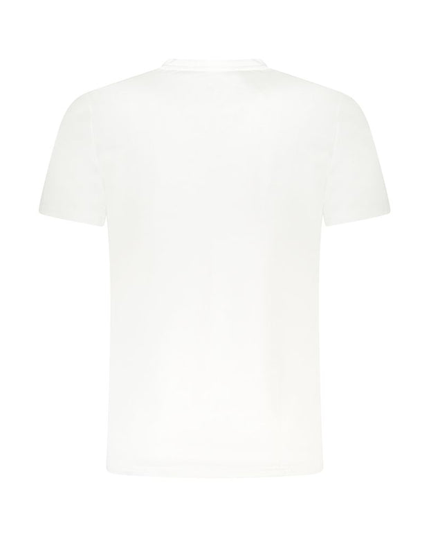 White Cotton Men T-Shirt