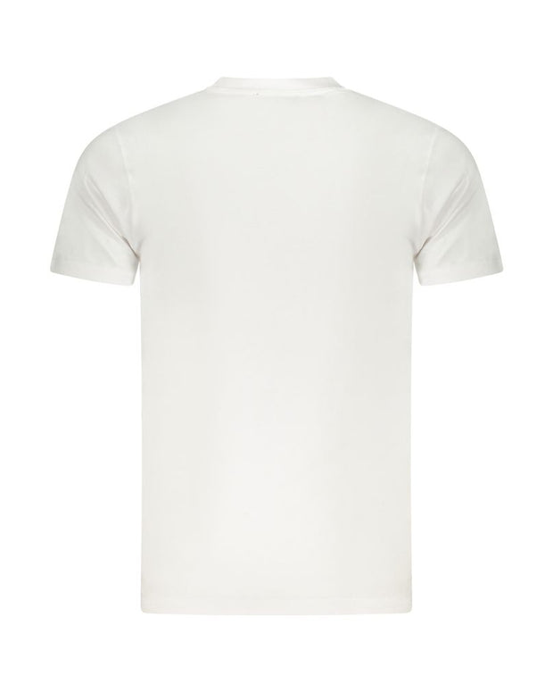 White Cotton Men T-Shirt