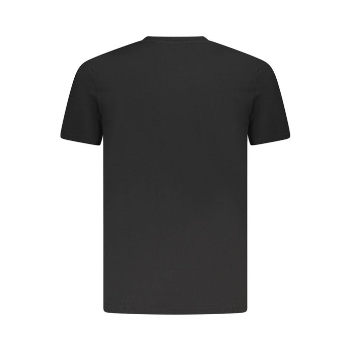 Black Cotton Men T-Shirt