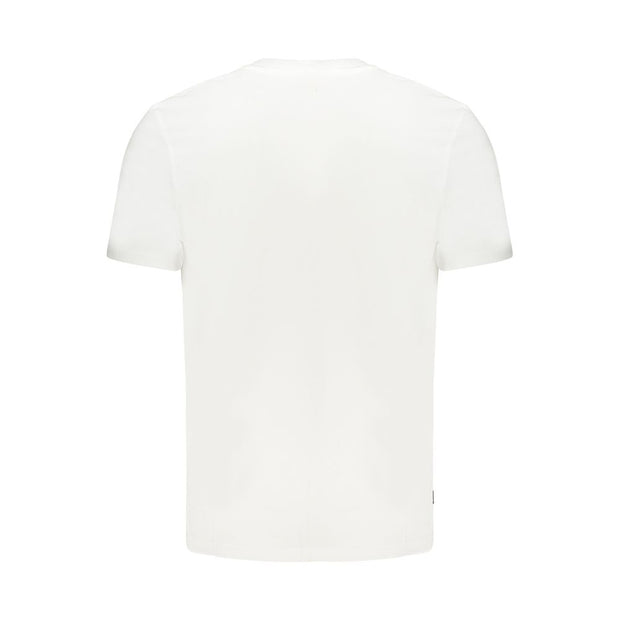 White Cotton Men T-Shirt