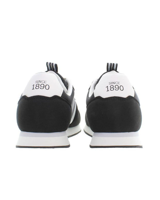 Black Polyester Men Sneaker