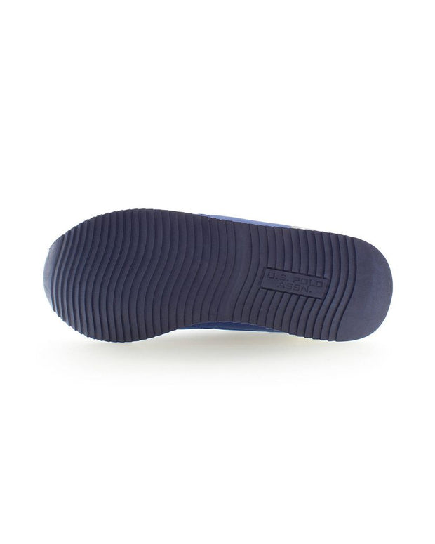 Blue Polyester Men Sneaker