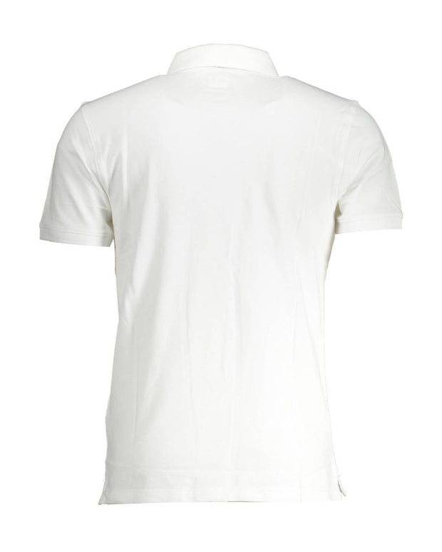 White Cotton Men Polo