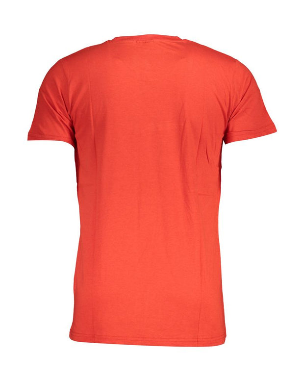 Red Cotton Men T-Shirt