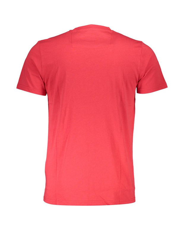 Red Cotton Men T-Shirt