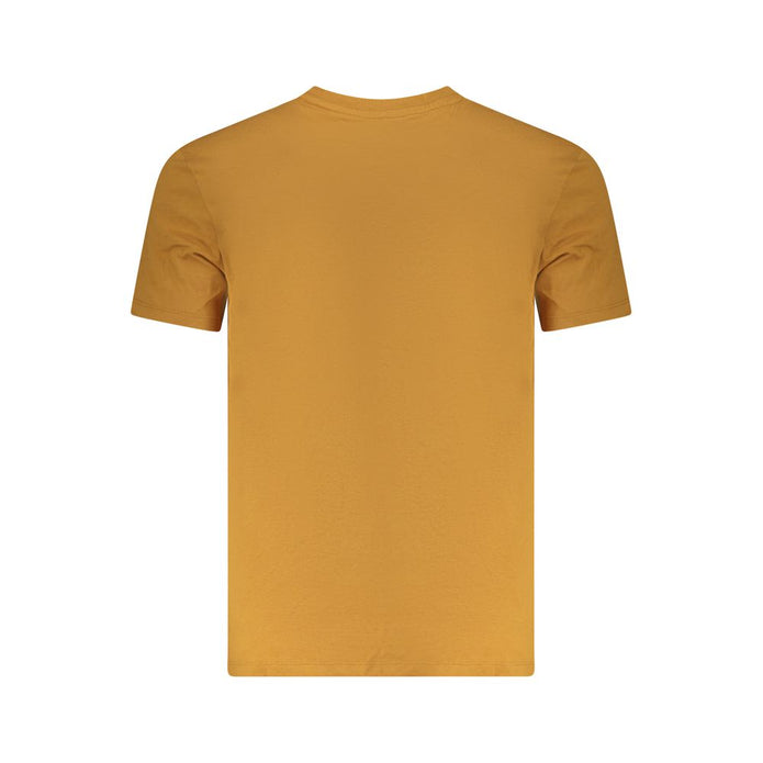 Brown Cotton Men T-Shirt