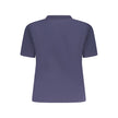 Blue Cotton Women T-Shirt