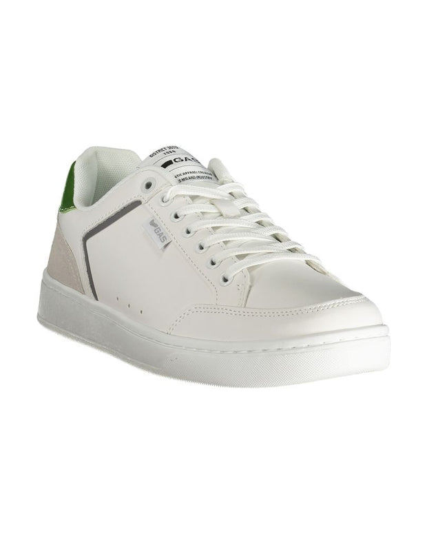 White Polyester Men Sneaker