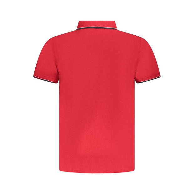 Red Cotton Polo Shirt