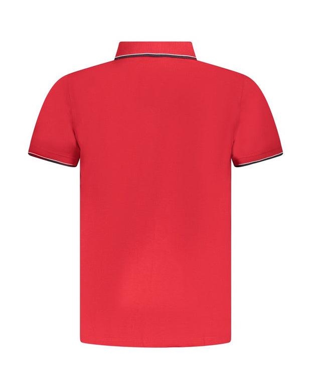 Red Cotton Polo Shirt