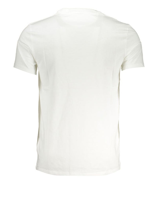 White Cotton Men T-Shirt