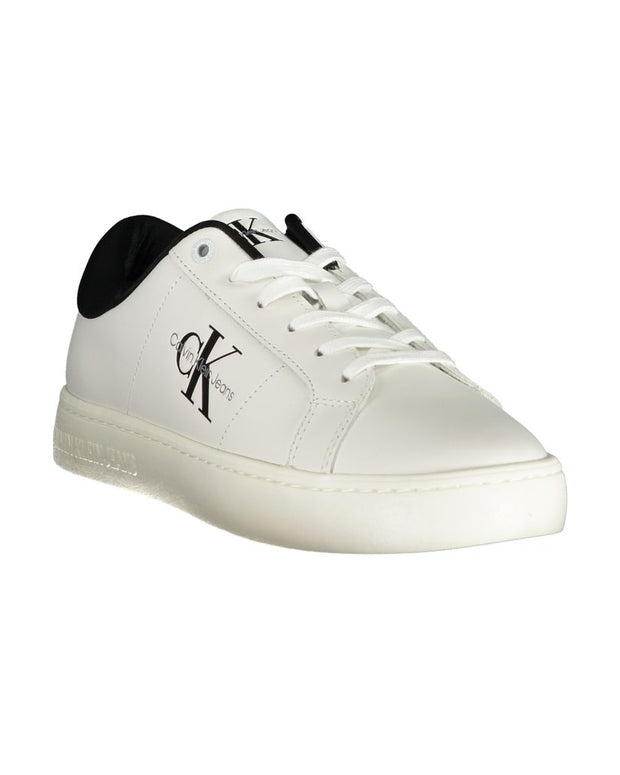 White Polyester Sneaker