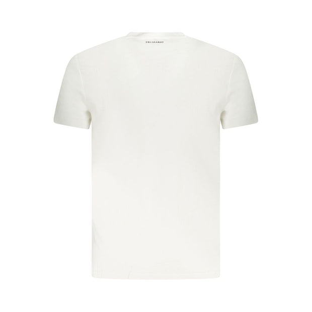 White Cotton Men T-Shirt