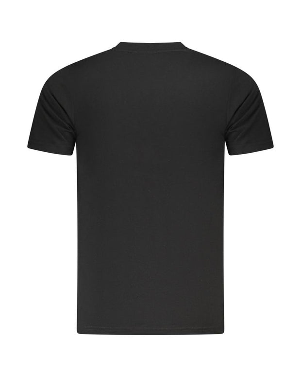 Black Cotton Men T-Shirt