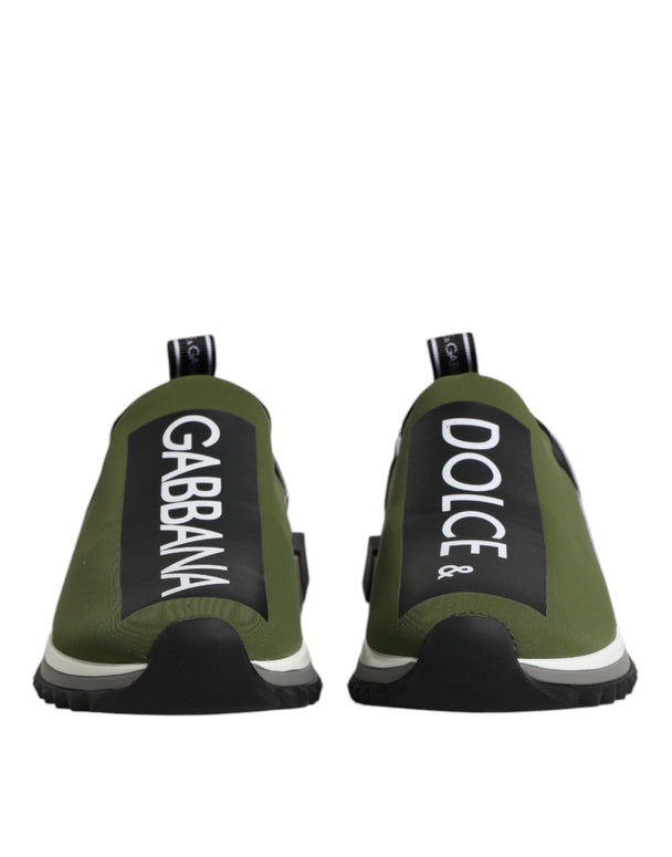 Green Black Slip On Sorrento Sneakers Shoes