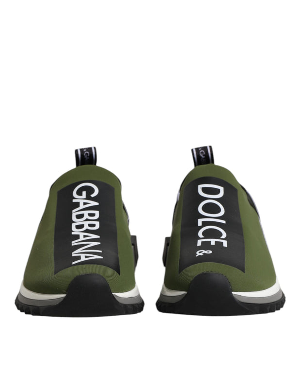 Green Black Slip On Sorrento Sneakers Shoes