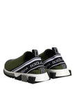 Green Black Slip On Sorrento Sneakers Shoes