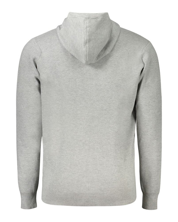 Gray Polyamide Men Cardigan