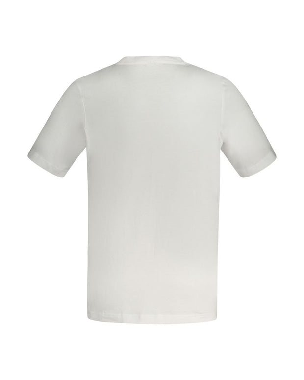 White Cotton Men T-Shirt