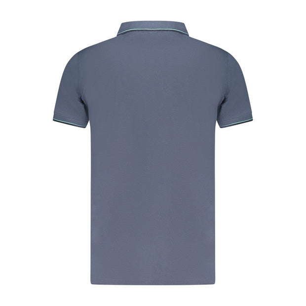 Blue Cotton Polo Shirt