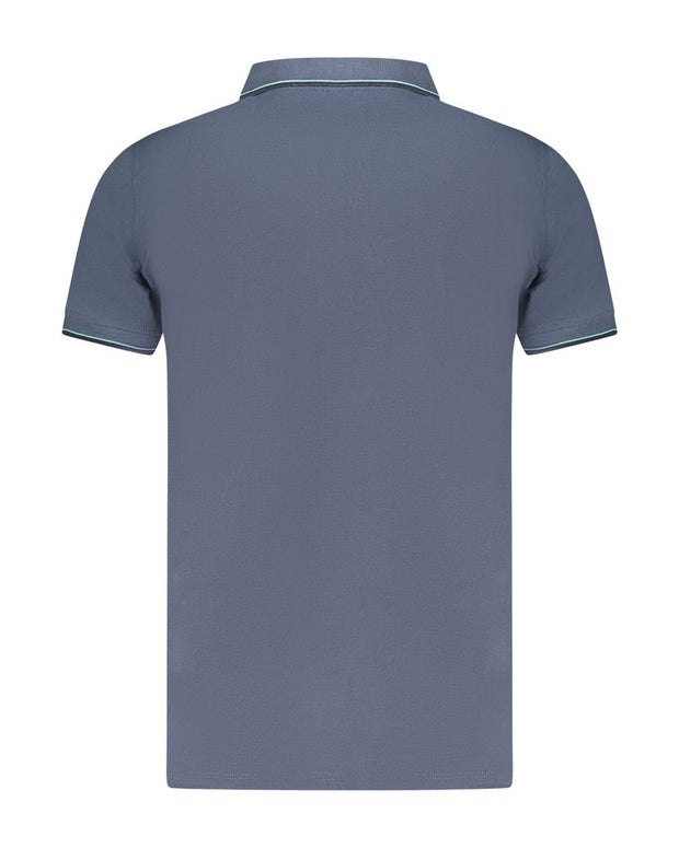 Blue Cotton Polo Shirt