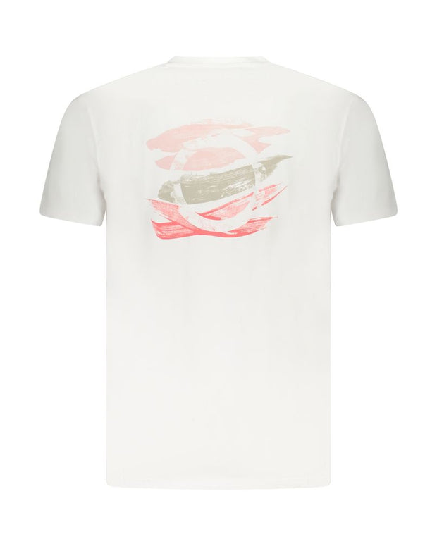 White Cotton Men T-Shirt