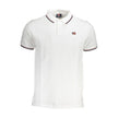 White Cotton Men Polo Shirt