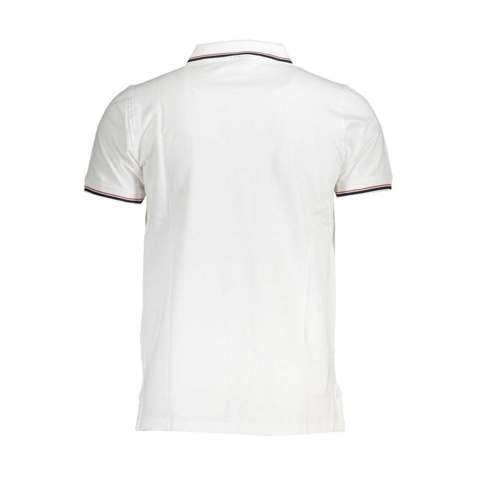 White Cotton Men Polo Shirt