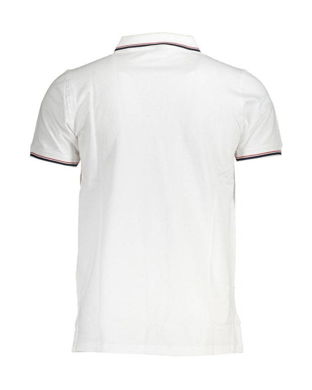 White Cotton Men Polo Shirt