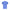 Blue Cotton Men T-Shirt