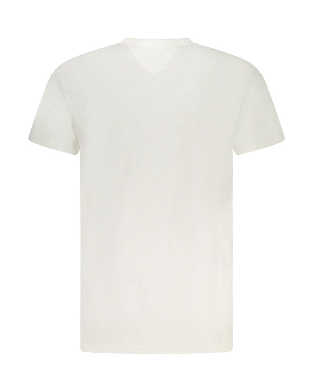 White Cotton Men T-Shirt