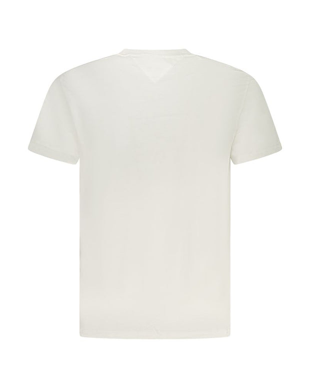 White Cotton Men T-Shirt