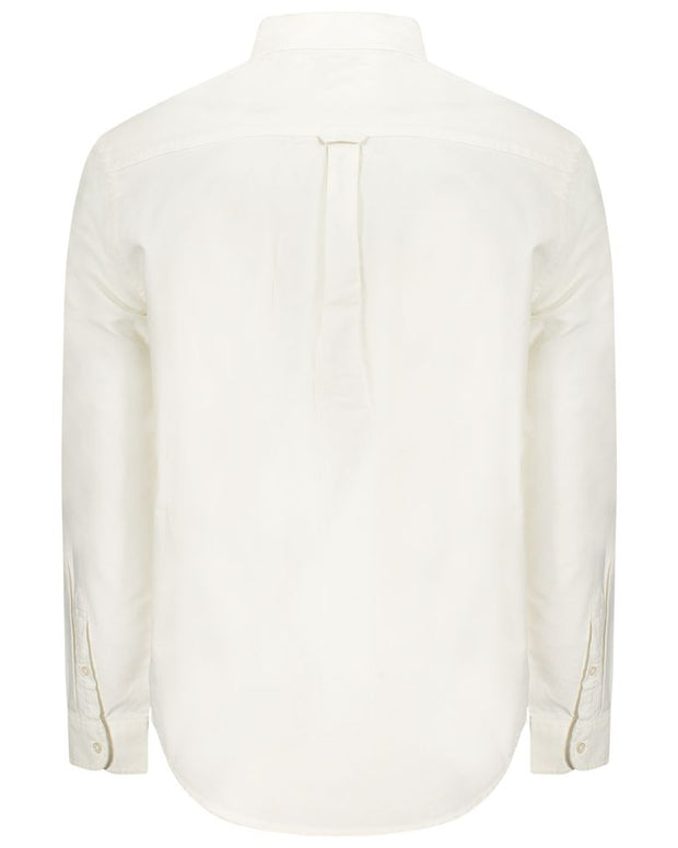 White Cotton Men Shirt