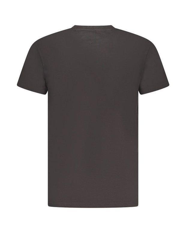 Black Cotton Men T-Shirt