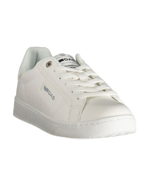 White Polyester Women Sneaker