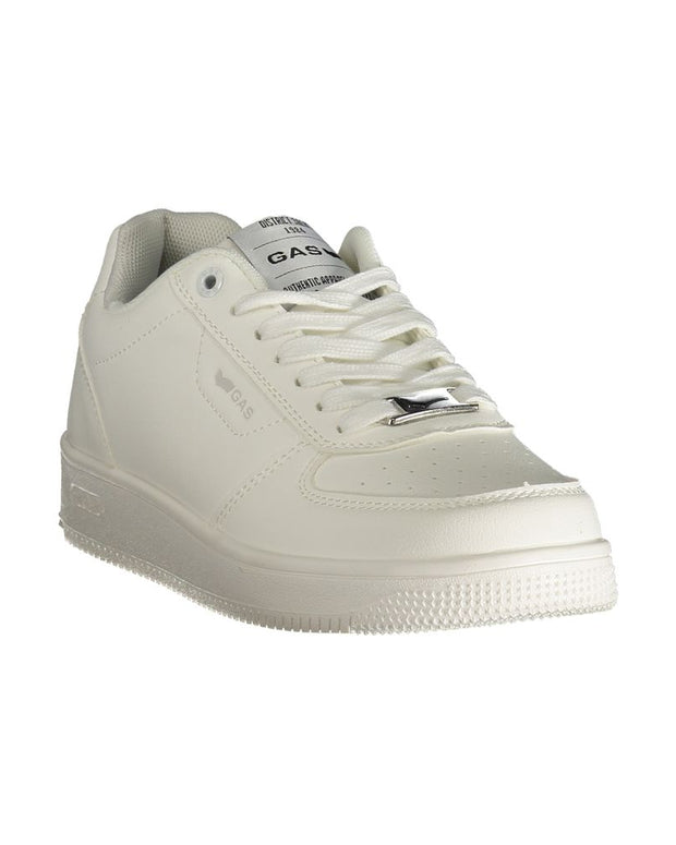 White Polyester Women Sneaker