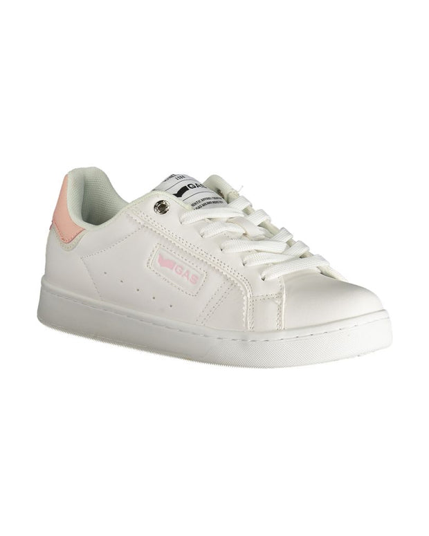 White Polyester Women Sneaker