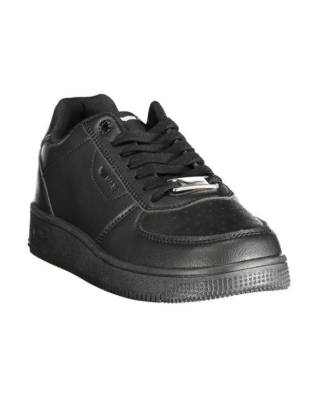 Black Polyester Women Sneaker