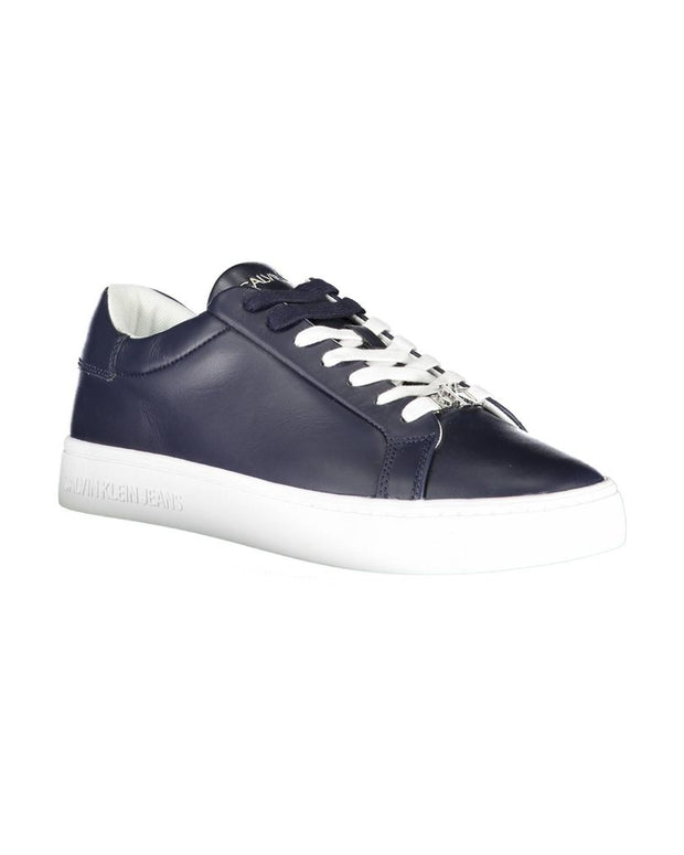 Blue Polyester Sneaker