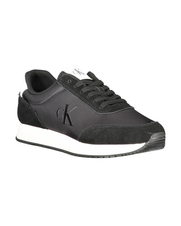 Black Polyester Sneaker
