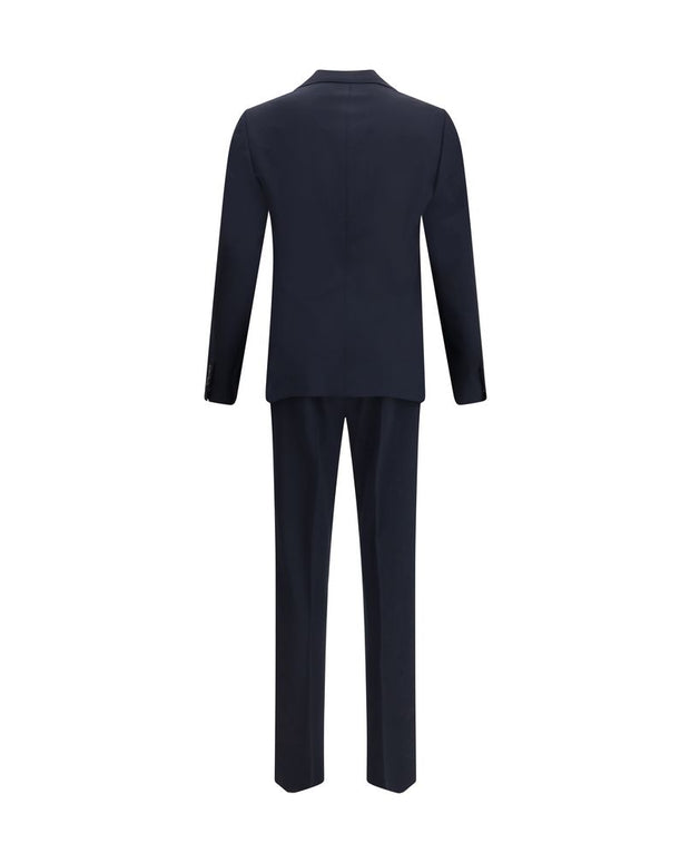 Black Fleece Wool Two-Piece Suit