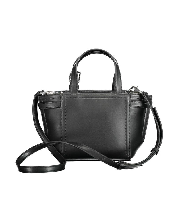 Black Polyester Handbag