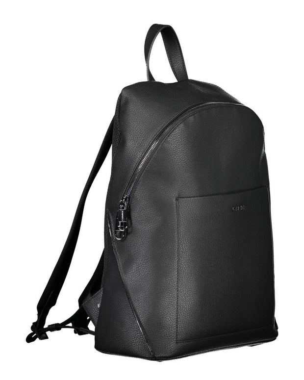 Black Polyester Backpack