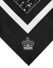 Black White Printed Square Foulard Scarf